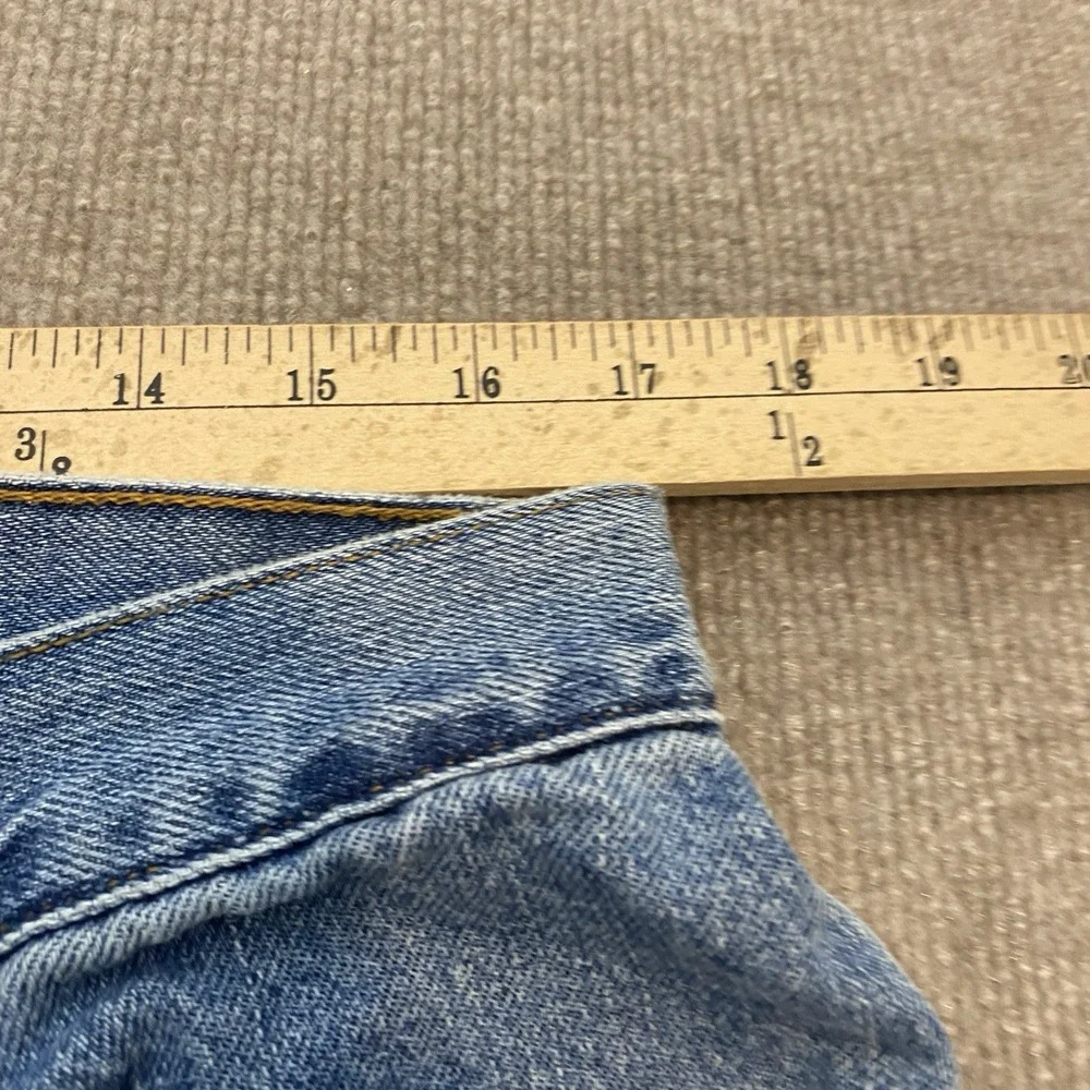 Vtg Levis Jeans Mens 36 Fits 34x32 Blue 505 Denim Y2K Distressed Straight 90s